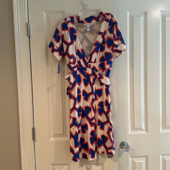 DVF geometric wrap dress - Picture 1 of 5